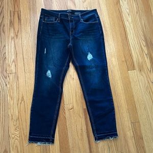 Buffalo Jeans size 12 NWOT dark denim jeans with stretch. Will not last!